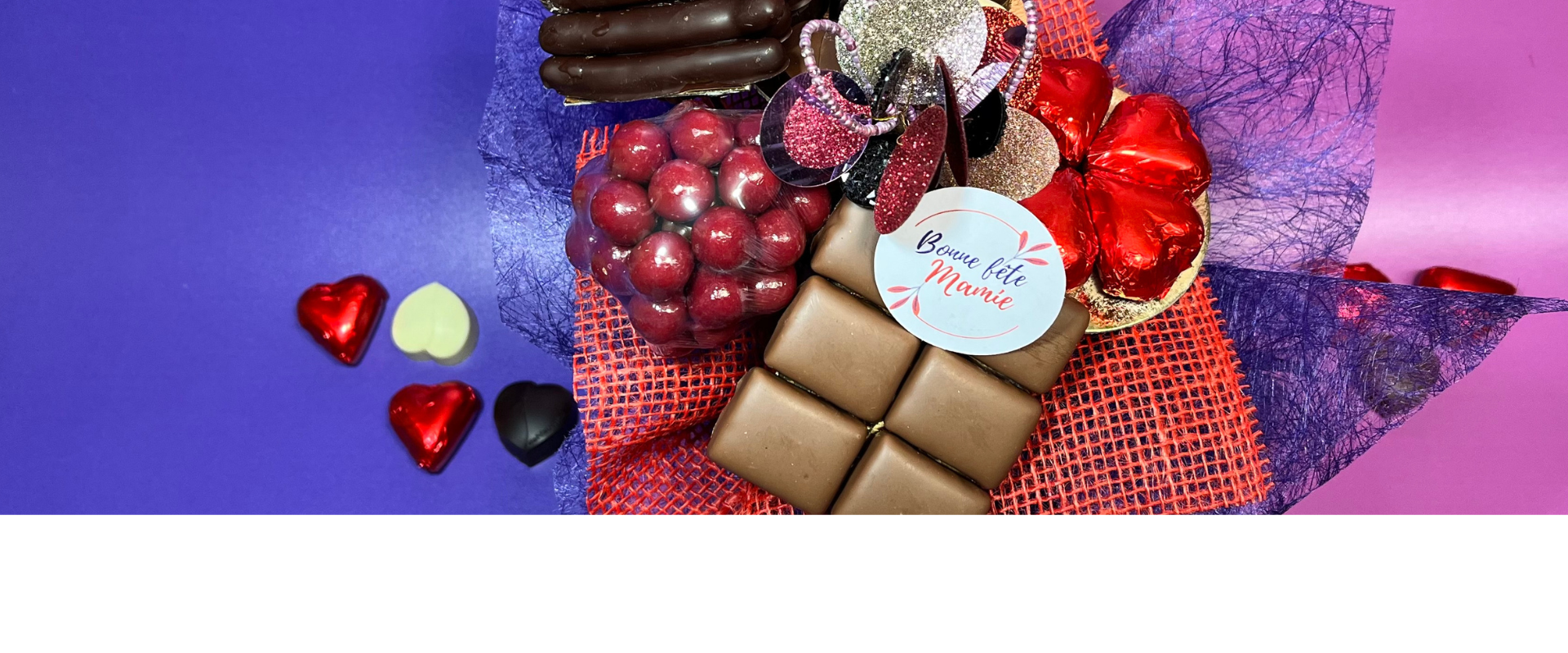 Bouquet Fête Grand-mère en chocolat 100% français